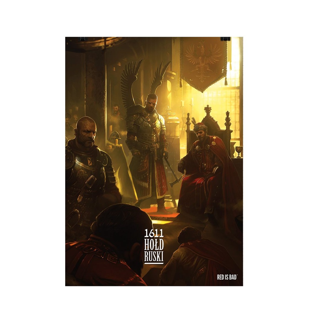 Plakat A1 HOŁD RUSKI 1611 RED IS BAD Husaria