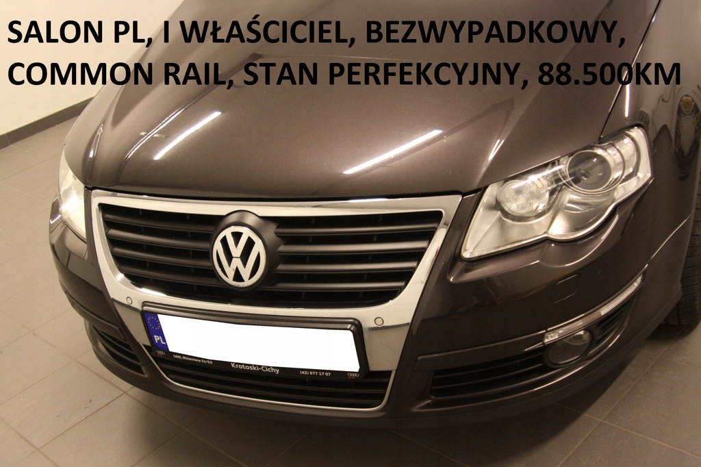 VW Passat B6, Salon PL, 1 Właściciel, 2.0 TDI CR