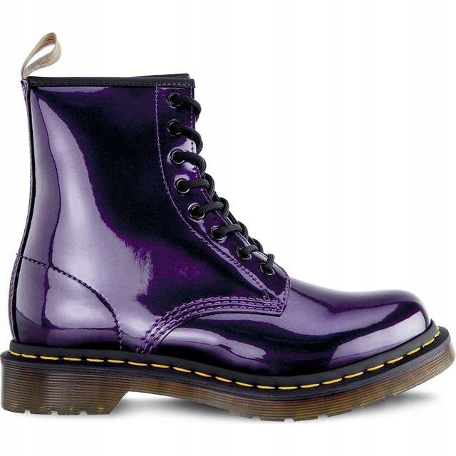 Fioletowe Buty Damskie Glany Dr.Martens r.40