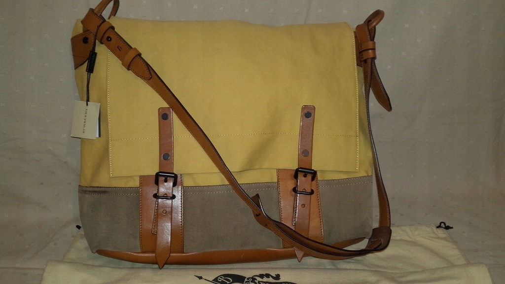 BURBERRY-duża torba- messenger bag