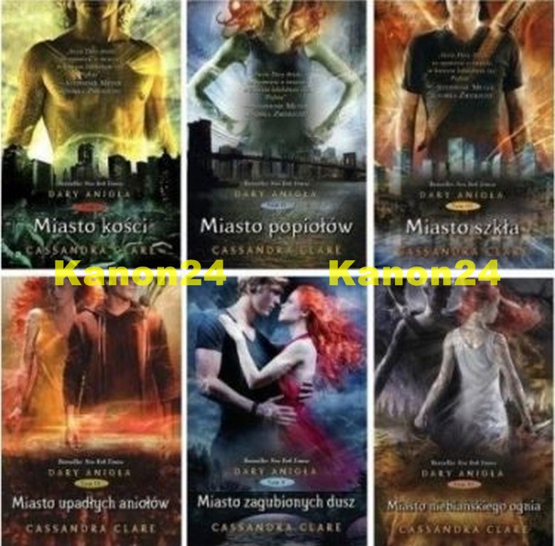 DARY ANIOŁA T.1-6   KPL.!!! - Cassandra Clare