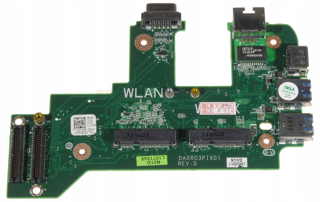 panel port USB 3.0 WIMAX RJ45 LAN Dell 3750 N7110