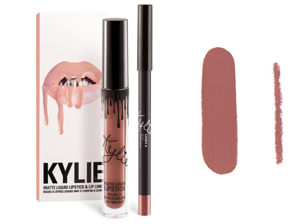 Kylie Jenner mat błyszczyk + konturówka Candy K