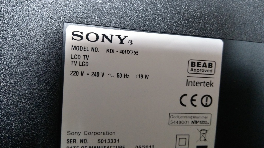 Sony kdl 40wd653 прошивка usb