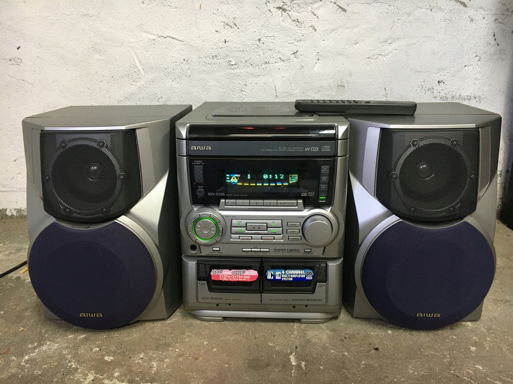 WIEŻA AIWA NSX-S556 + KOLUMNY + PILOT
