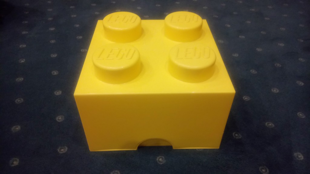 Pojemnik lego 2x2 żółty