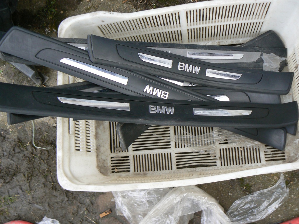 4 BMW 7 E65 LISTWY NAKLADKI PROG OZDOBNE KOMP 7409630503