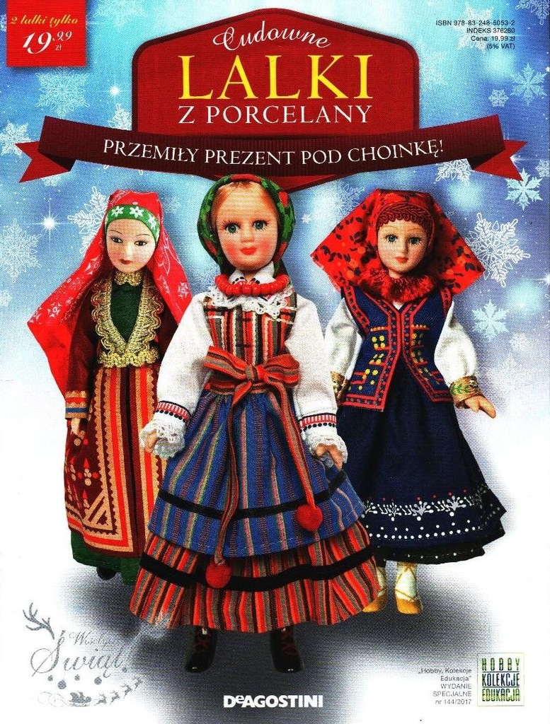 CUDOWNE LALKI Z PORCELANY zestaw 3