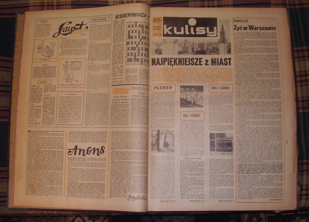 Gazeta EKSPRES WIECZORNY- KULISY rocznik1971