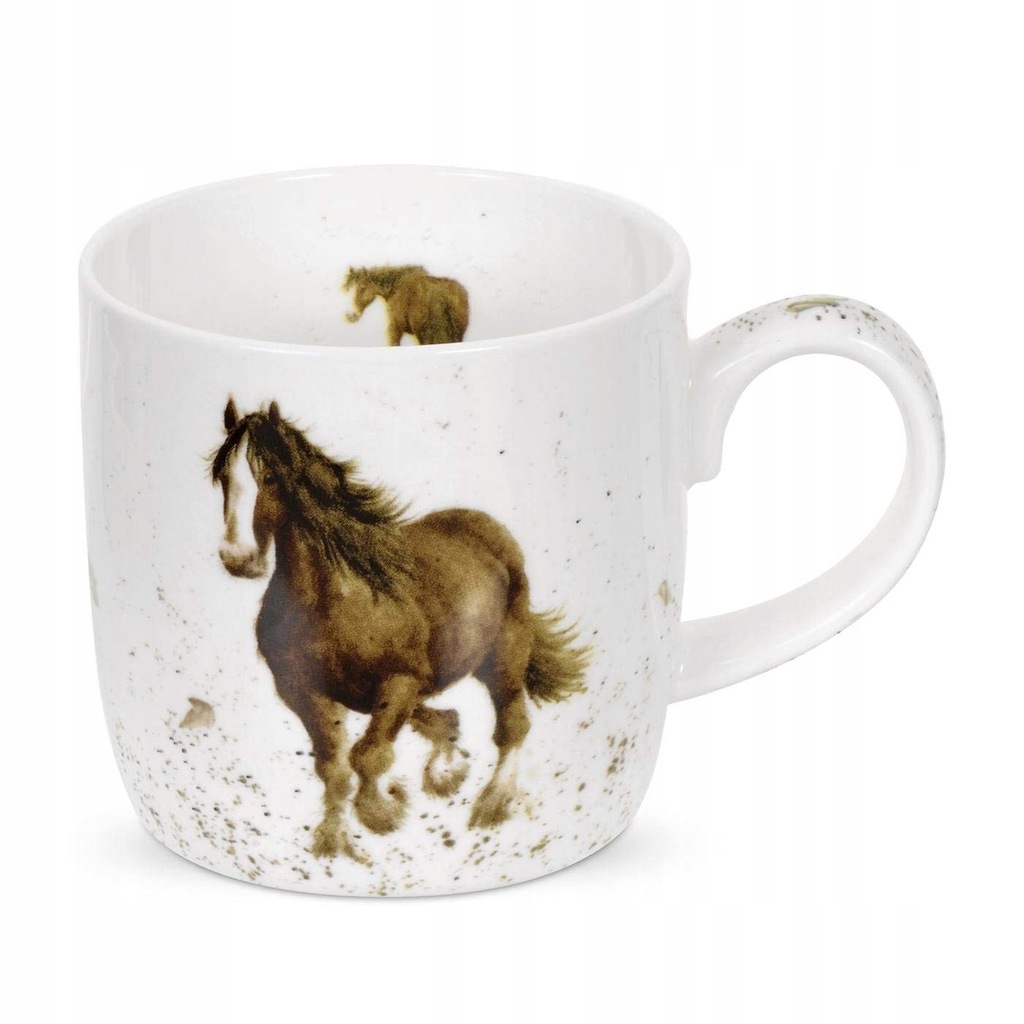 Kubek porcelanowy KOŃ Wrendale by Royal Worcester