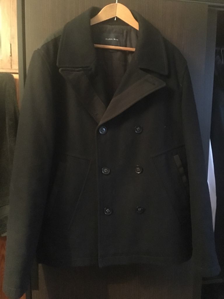 Płaszcz zara dwurzędowy XL