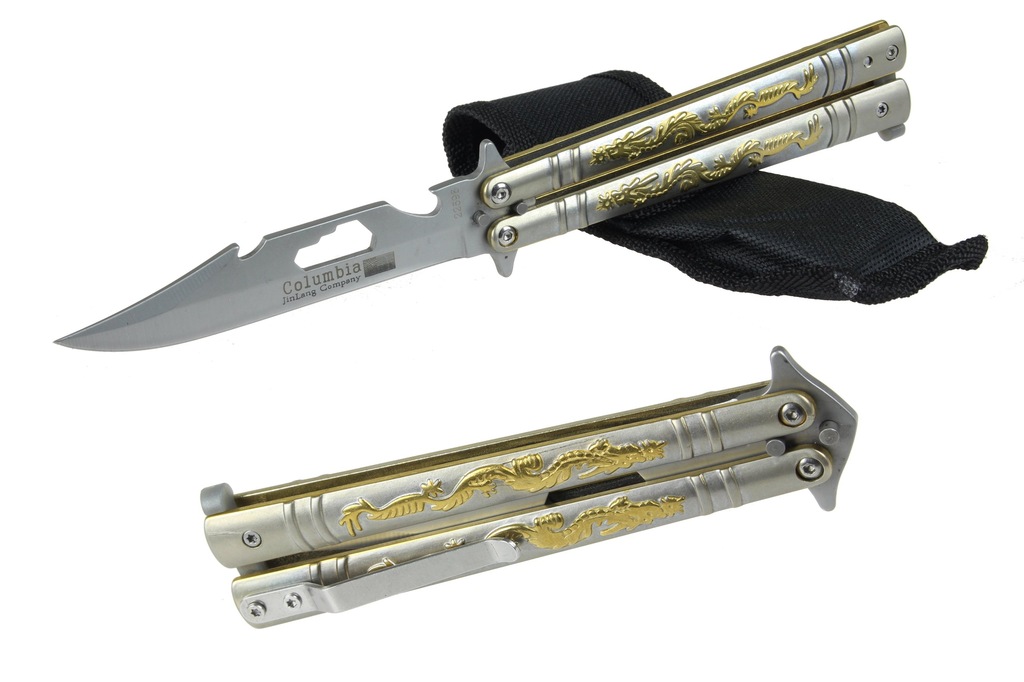 Nóż motylek butterfly motylkowy COLUMBIA GOLD M20
