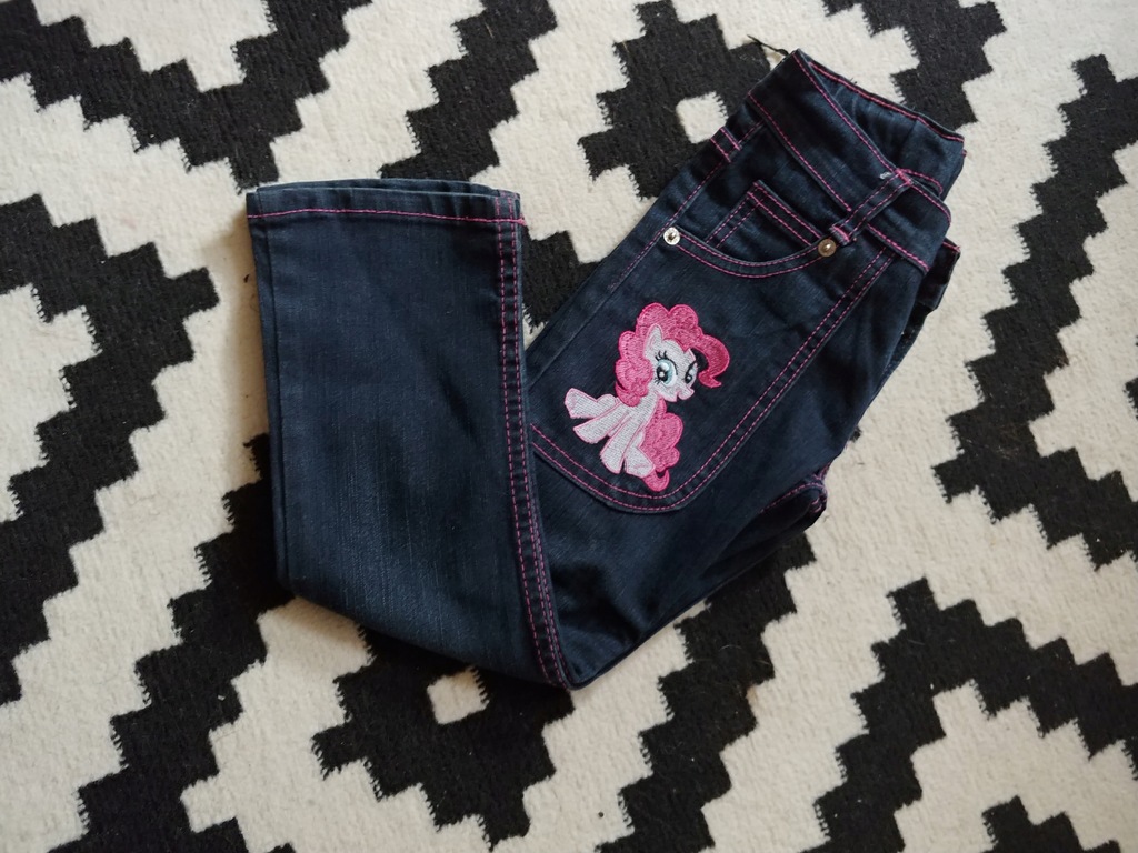 My Little Pony spodnie dzinsy 110cm 4-5l bdb