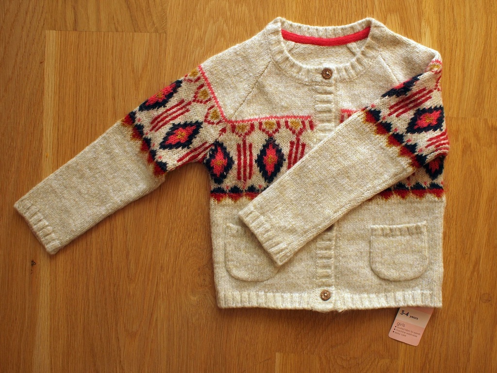 Rozpinany sweter firmy Mothercare rozmiar 104/110