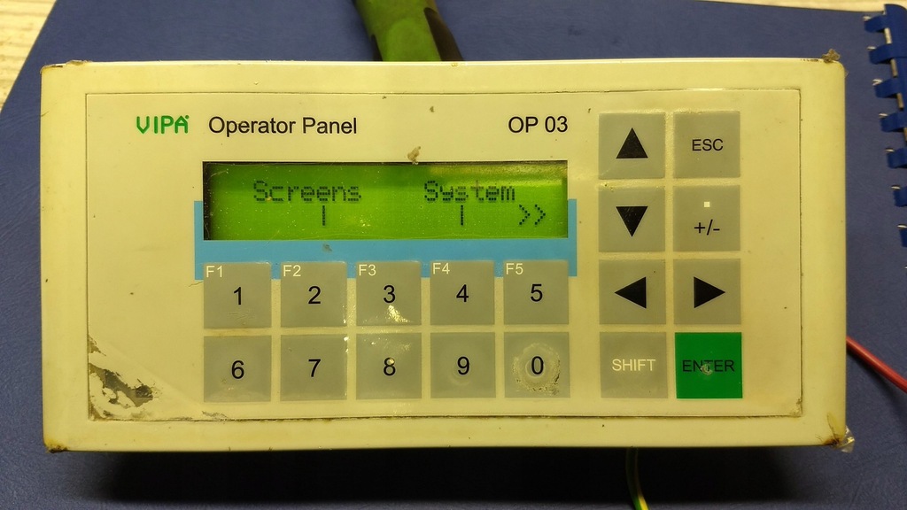 Panel operatorski Siemens / VIPA OP 03 uszkodzony