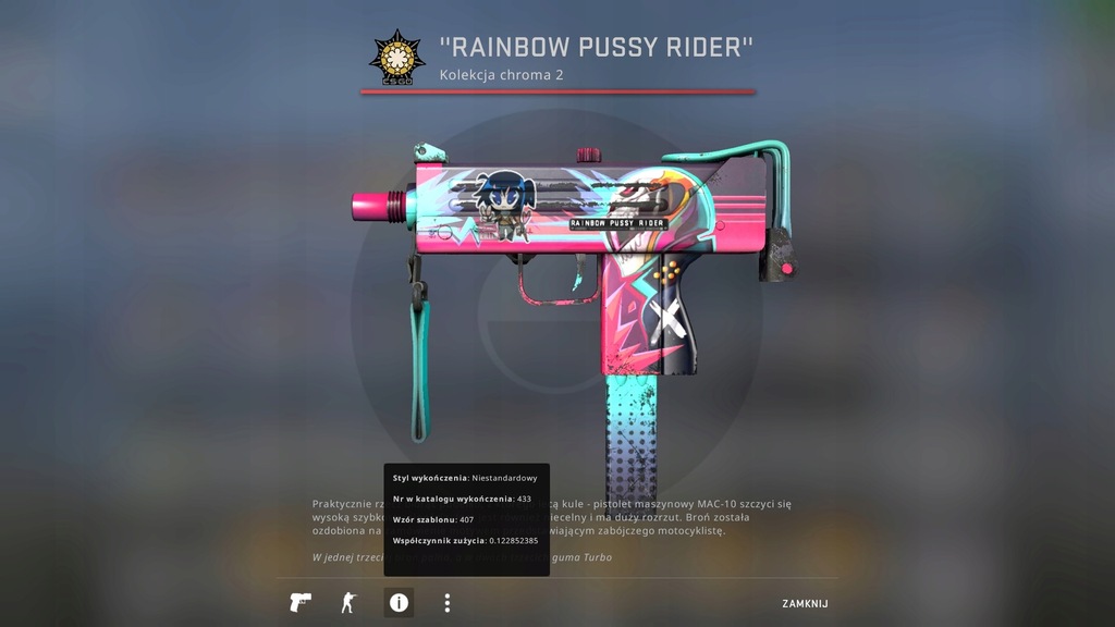 MAC-10 | Neon Rider / Neonowy MW 4/5 CS GO SKIN
