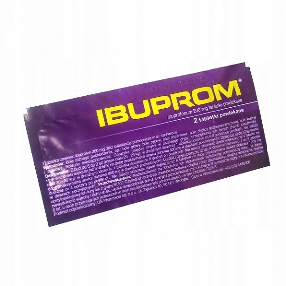 Ibuprom 0,2 g 2 tabletki