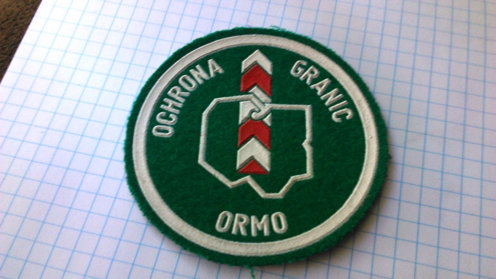 Ochrona granic WOP naszywka oryginał Śląsk  ORMO
