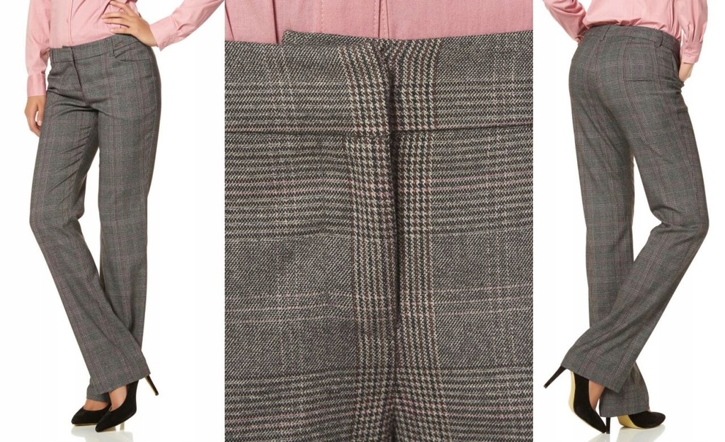 BRUNO BANANI SPODNIE W KRATKĘ 36