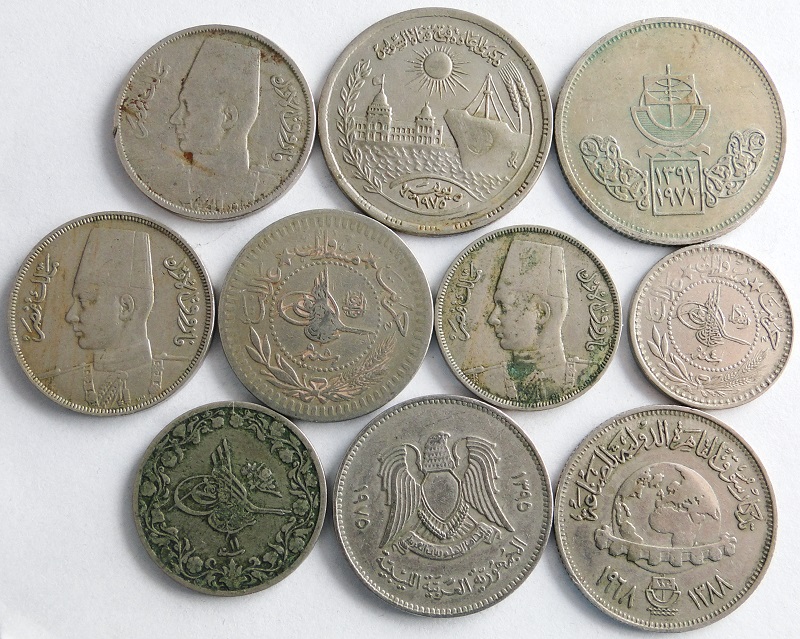 Lot monet arabskich 10 szt