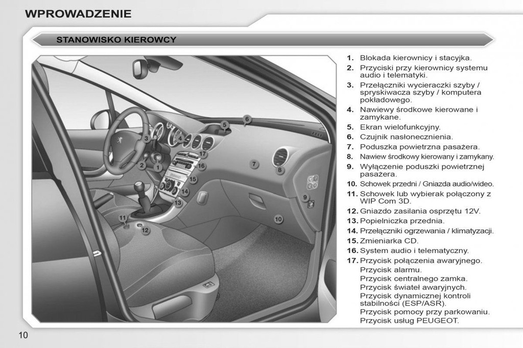 Peugeot 308 200710 +Nawigacja Instrukcja Obsługi