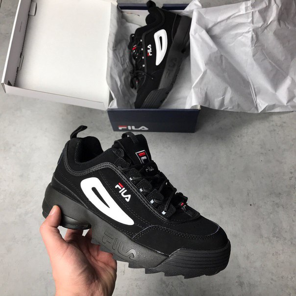 Buty Fila Disruptor 2 Leather Black K - 7252097327 - oficjalne archiwum Allegro