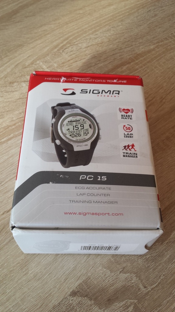 Zegarek sportowy Sigma PC-15 z Pulsometrem Komplet