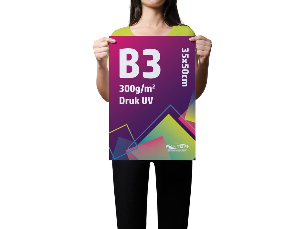 Plansza Plakat Druk HD UV Karton Tektura 300g B3