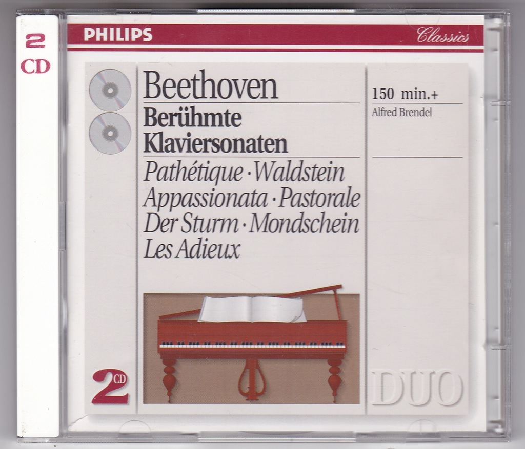 Beethoven Favourite Piano Sonatas / BRENDEL 2CD