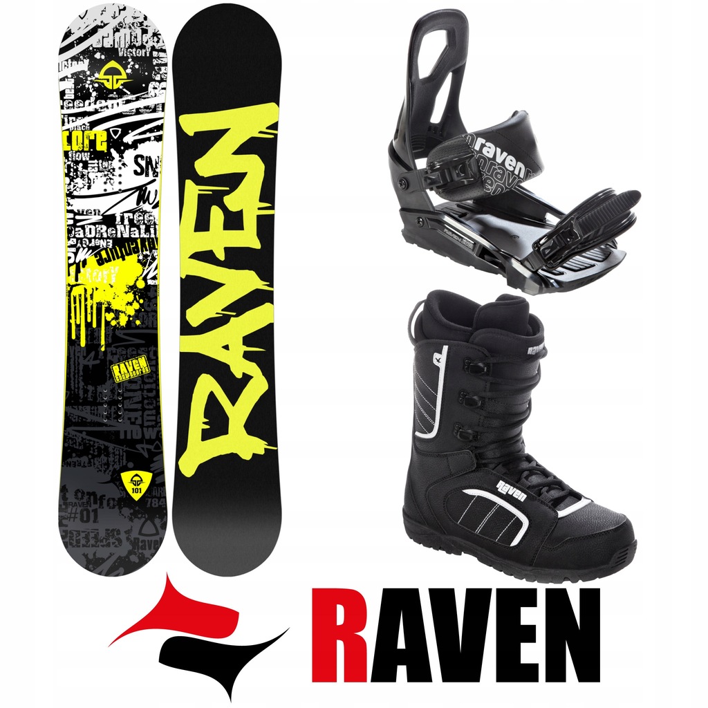 Zestaw Snowboard Raven Core 157cm 2019