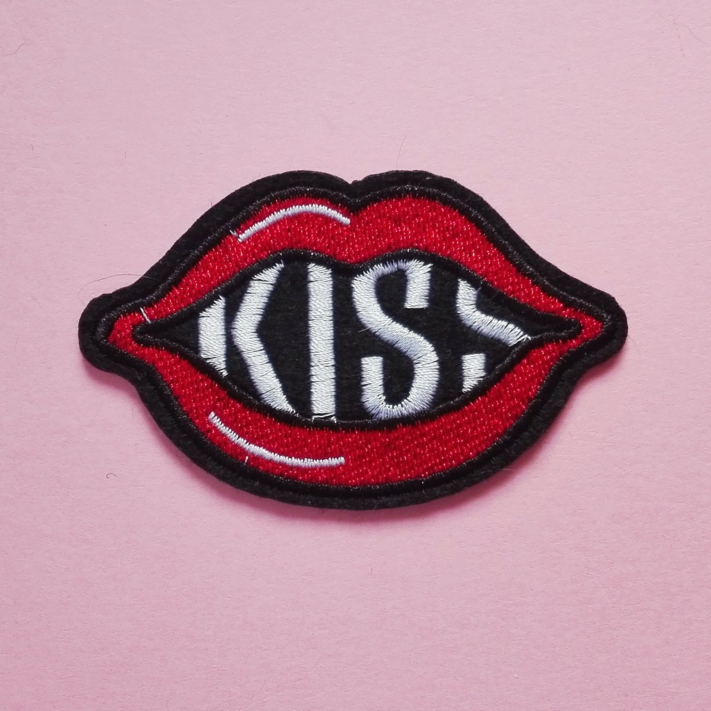 USTA KISS LALA TUMBLR naszywka aplikacja
