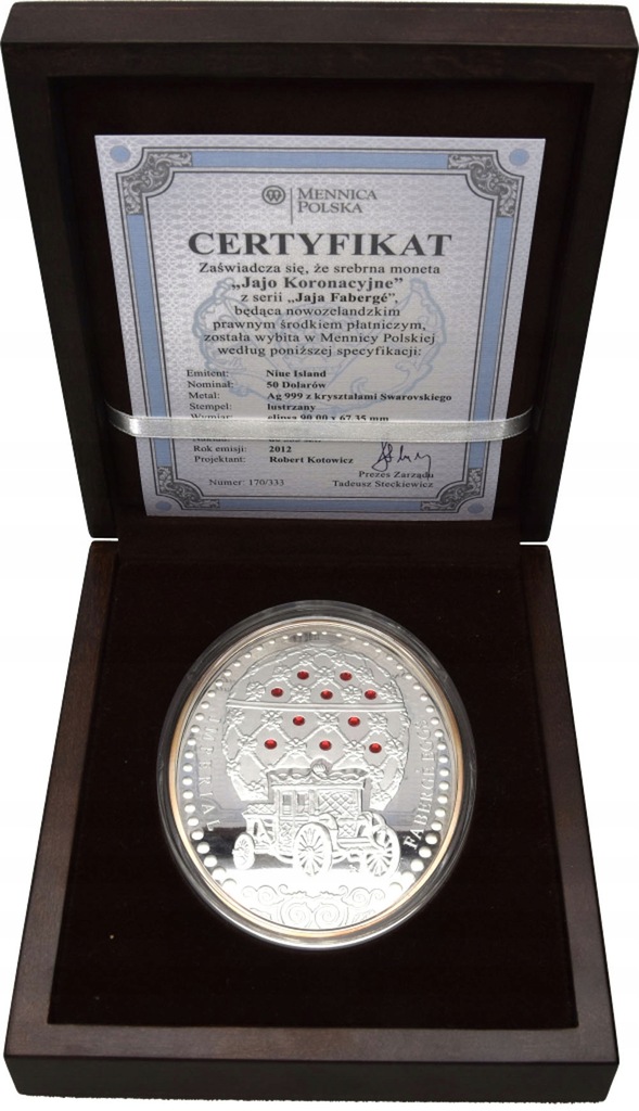 50 dolarów - Jajo Koronacyjne Z seri Jaja Faberge