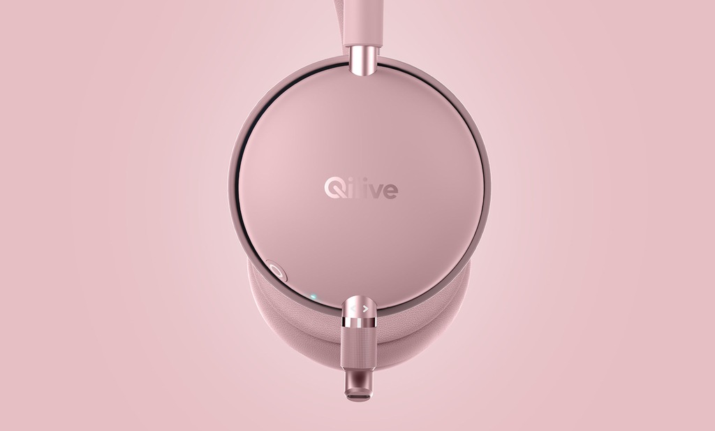 Słuchawki BT Qilive Q.1007 różowe