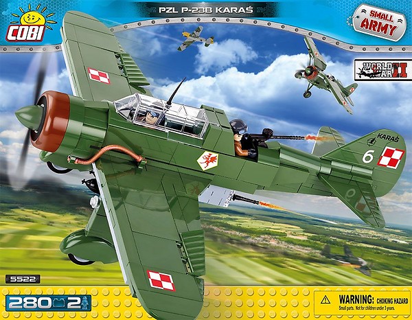 COBI KLOCKI SMALL ARMY 5522 PZL P-23B Karaś