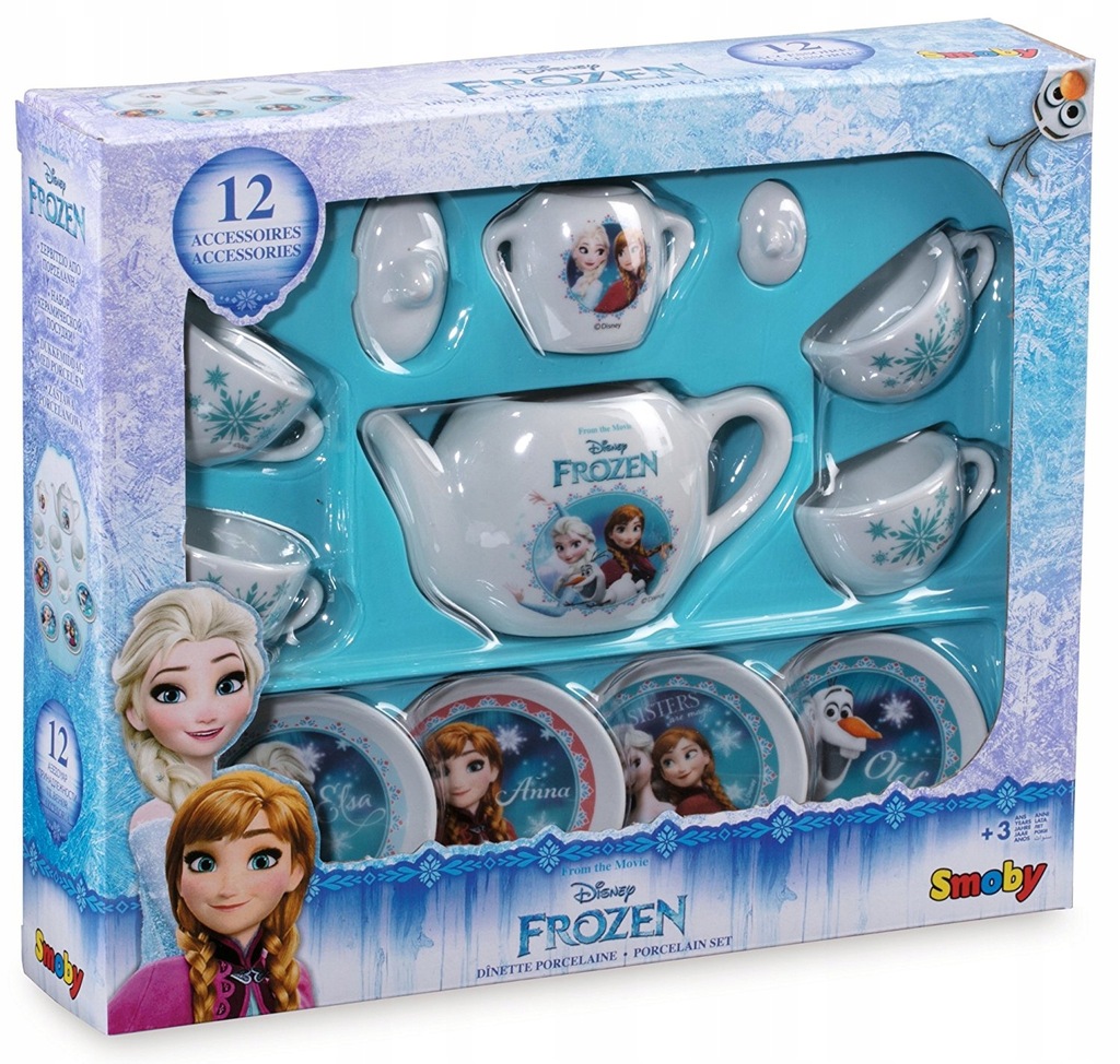 SMOBY ZESTAW PORCELANA SERWIS FROZEN KRAINA LODU