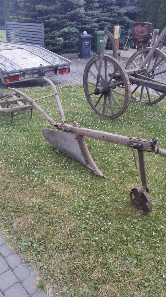 Pług Konny Drewniany Wóz Brony ZABYTEK ZOBACZ