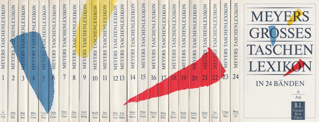 MEYERS GROSSES TASCHEN LEXIKON IN 24 BANDEN
