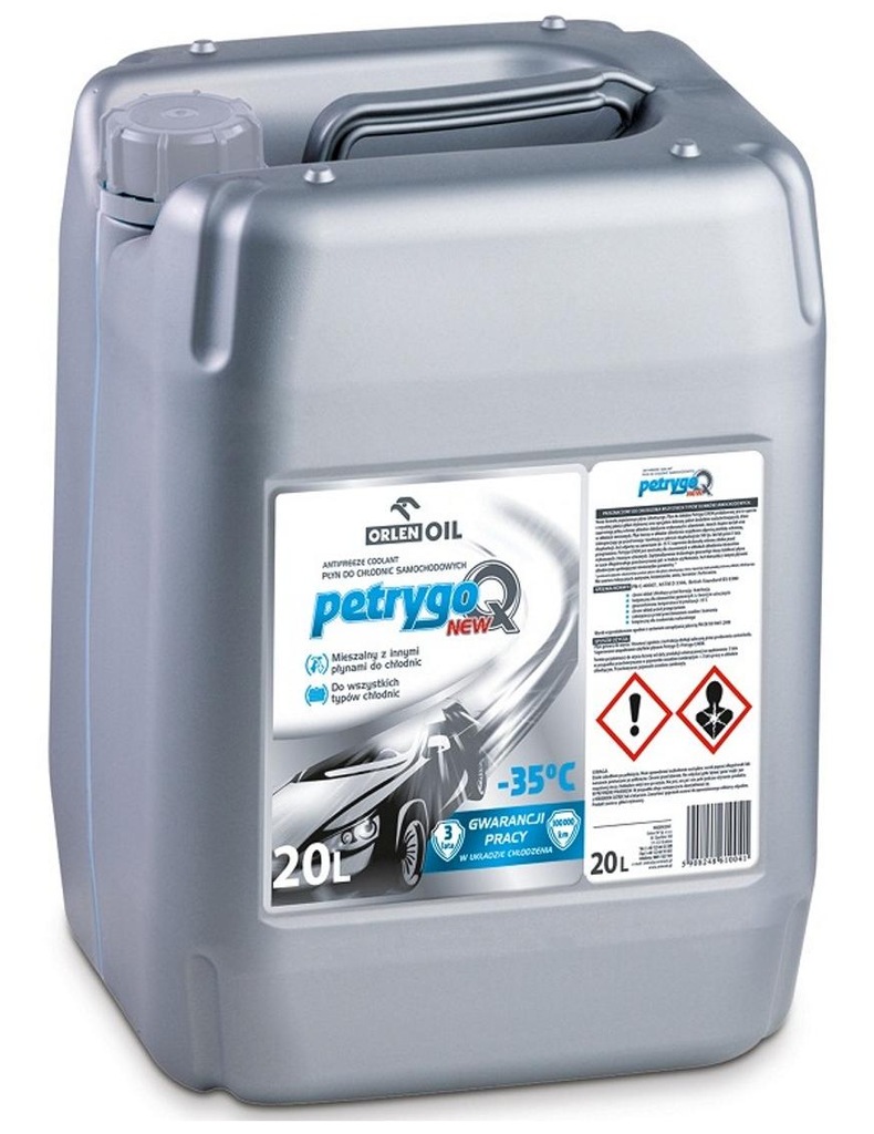 PETRYGO Q NEW PŁYN DO CHŁODNIC 20L niebieski -35C