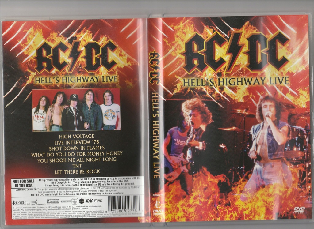AC/DC Hell's Highway Live DVD EU NR Kat. RMS2775