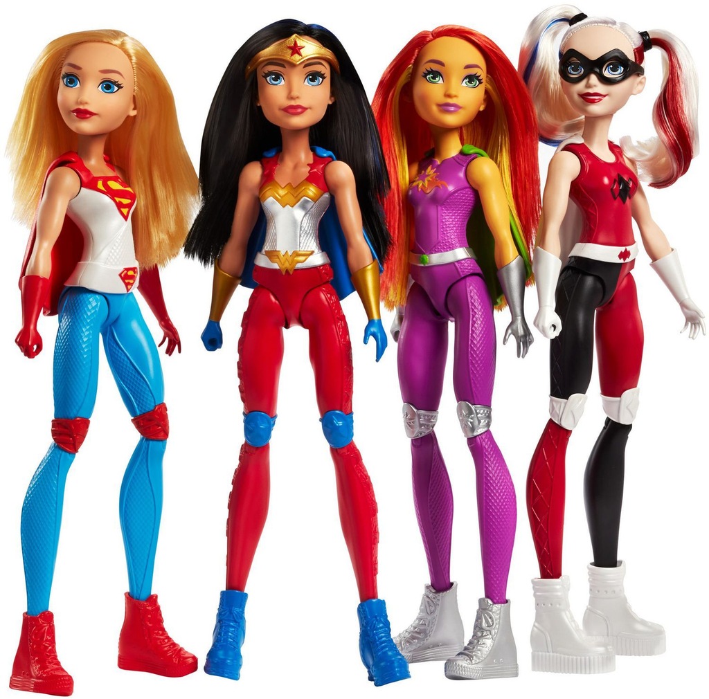 Super Hero Girls lalka Harley Quinn Supergirl 4szt - 7346550373 - oficjalne  archiwum Allegro