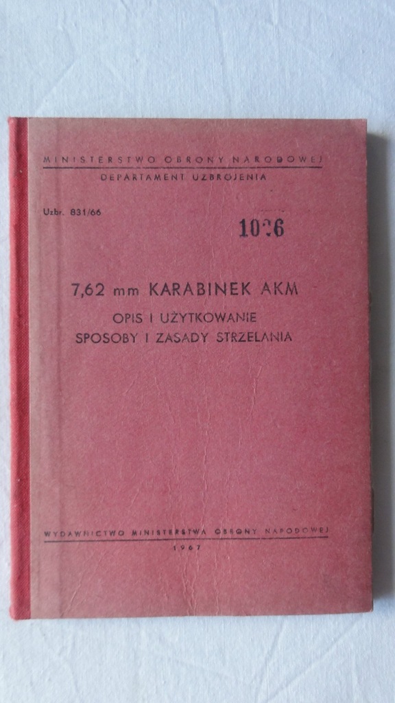 Instrukcja 7,62mm kbk AKM, opis i użytkowanie...