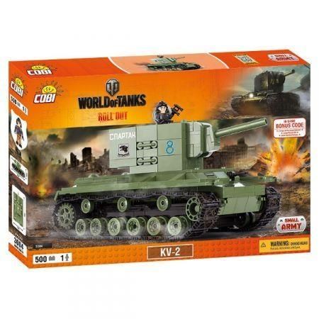 Klocki czołg rosyjski KV-2 Small Army WoT Cobi