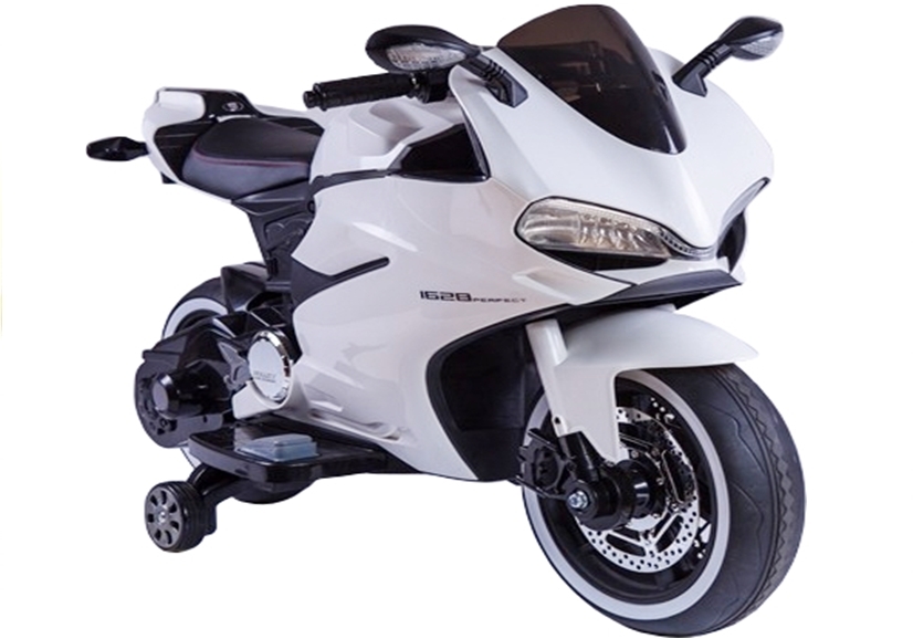 MOTOR MOTOCYKL ŚCIGACZ AKUMULATOR SX1628 BIAŁY