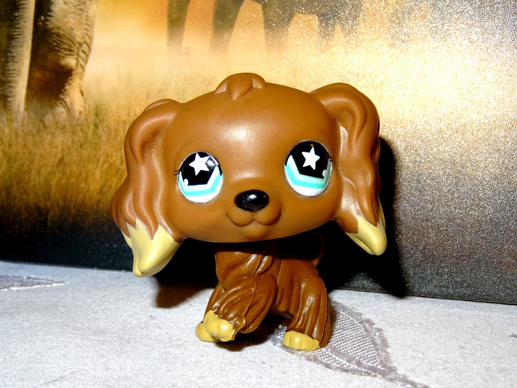 Littlest Pet Shop LPS #959 cocker spaniel brązowy