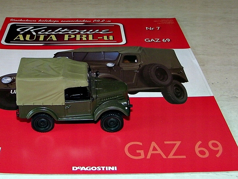KULTOWE AUTA PRL GAZ 69 NR 7 DEAGOSTINI