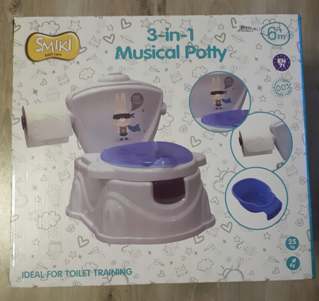 NOCNIK SMIKI 3W1 MUSICAL POTTY 6M+