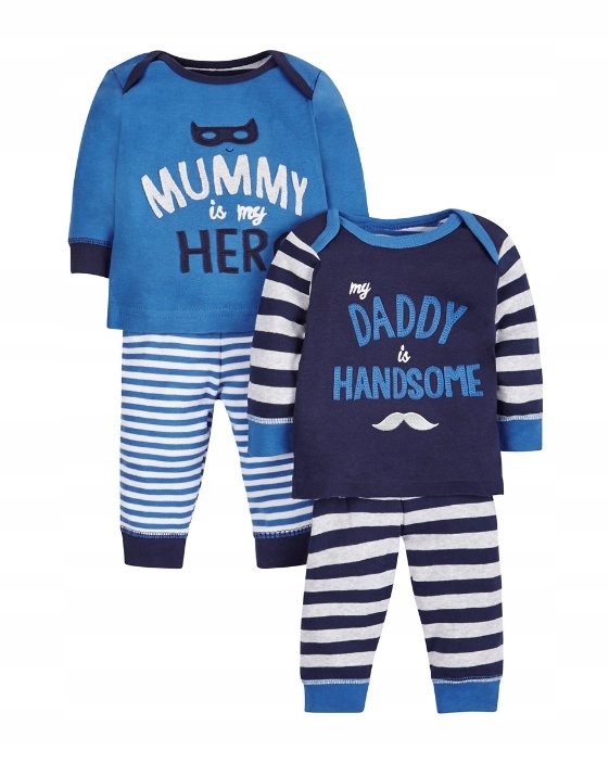 MOTHERCARE 2 pak piżamek slim Hero NEW 62