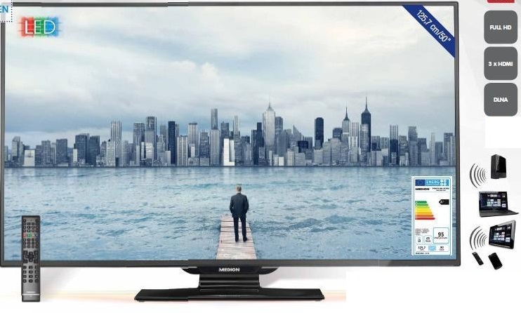 SMART TV MEDION MD 30769 50'' LED FHD USB 100 Hz