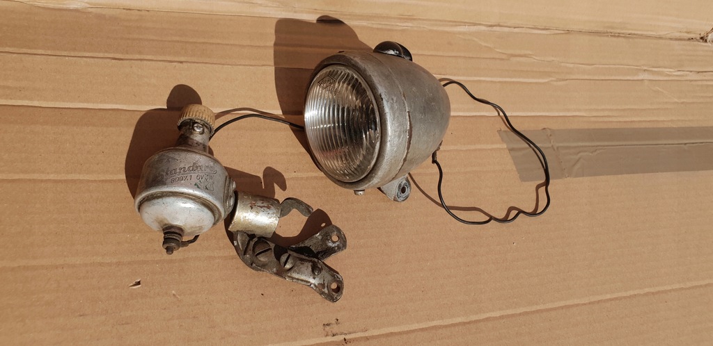 LAMPA LAMPKA AUFA ROWEROWA ZABYTKOWA DYNAMO