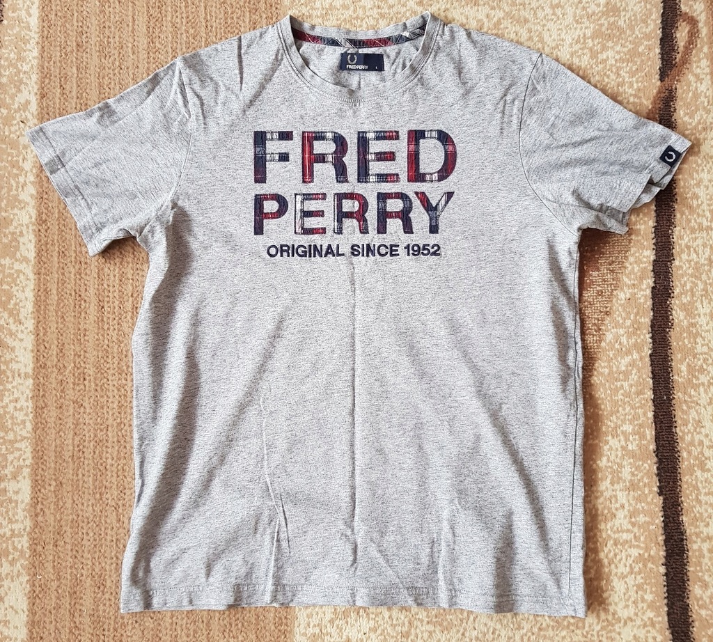 Męska koszulka T-SHIRT ROZ L Fred Perry